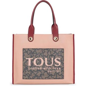 Bolso de hombro XL Amaya Kaos Icon Beige y Marrón, Casual, Poliuretano