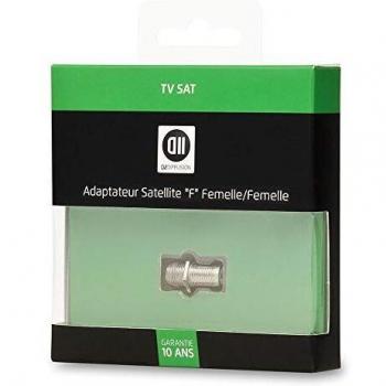 Adaptador Satélite F Hembra/Hembra D2 Diffusion - Gris - Plástico