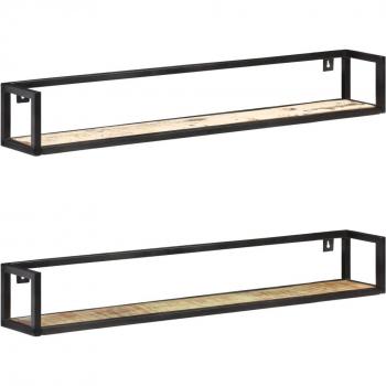 vidaXL Wall Shelves 2 pcs 120 cm Solid Reclaimed Wood