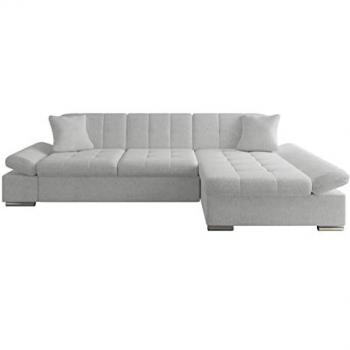 Sofá rinconero Comfivo 152 con función de descanso y caja de ropa de cama, 278x161x76cm