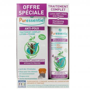 Traitement Complet Anti Poux Lotion et Shampooing Puressentiel
