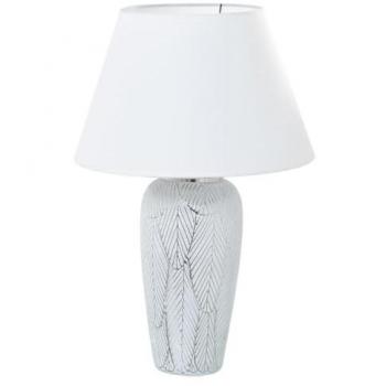 Lámpara de mesa Alexandra House Living Blanco Plateado Cerámica 40 W 15 x 37 x 15 cm