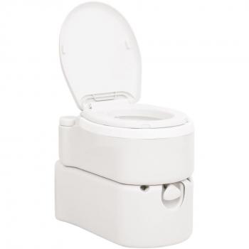 Inodoro de Camping Integrado Blanco 24+17 L HDPE y PP