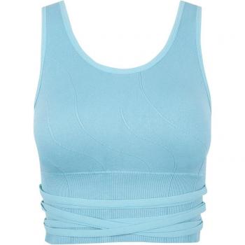 Top Deportivo Bra Born Living Yoga Wave Nice Blue Sujeción Alta