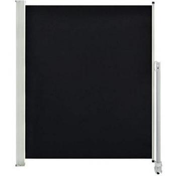 vidaXL Toldo Lateral Retráctil de Patio 160x300 cm Negro Cenador Carpa Pérgola