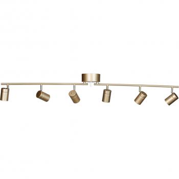Plafón Correct de 6 luces GU10 en dorado - By Rydéns - Moderno - Metal