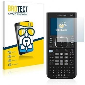 BROTECT Protector Pantalla Cristal Compatible con Texas Instruments Nspire CX CAS Protector Pantalla Vidrio - Dureza Extrema, Anti-Huellas, AirGlass