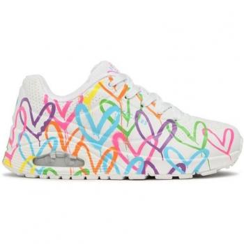 Zapatillas Skechers Uno - Highlight Love Mujer White and Multi DU