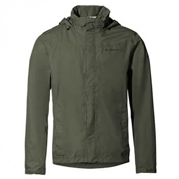Men's Vaude Escape Bike Light Waterproof Jacket - Green - Size M
