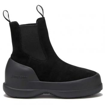 Black Suede Luna Chelsea Boots for Women