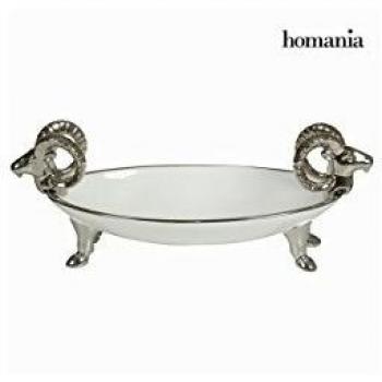 Centrotavola bianco argento by Homania