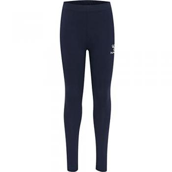 Hummel Lonze Girls' Leggings - Mid-Rise, Blue