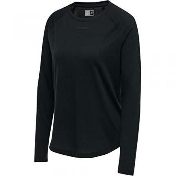 Camiseta de Manga Larga Hummel MT Vanja Negra para Mujer
