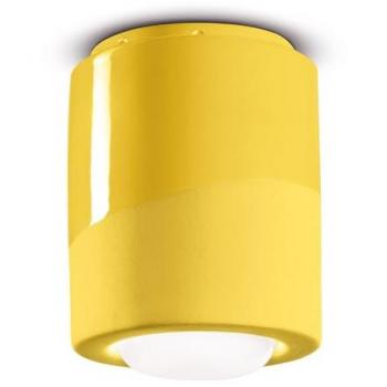 Lámpara de Techo Cilíndrica PI Ø 12,5 cm Amarillo