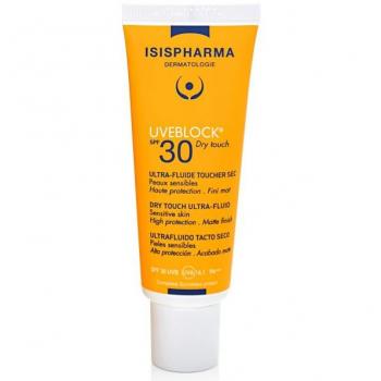 Uveblock SPF30 DRY TOUCH 40ml - MiDerma, protector solar facial de alta protección con textura ultraligera y acabado seco, formulación no grasa, resistente al agua, ideal para pieles mixtas a grasas