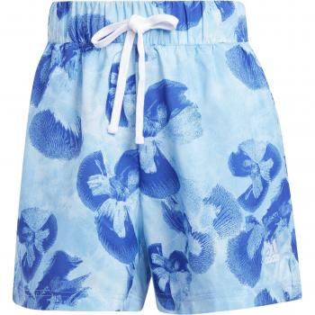 Short adidas mujer gráfico floral blanco