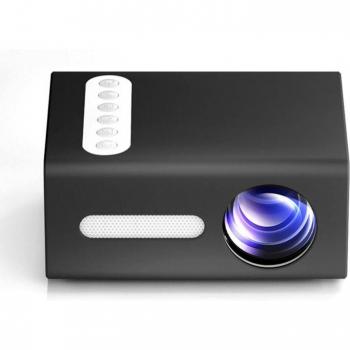 Miniproyector LED T300, soporte 1080P, HDMI y USB, reproductor multimedia doméstico, pantalla de 24-80 pulgadas, resolución de 240-1080P