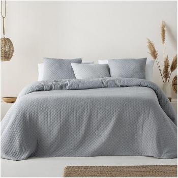 Colcha ligera lisa jacquard color antracita