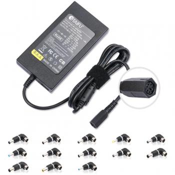 TAIFU Cargador Universal para Portátil Laptop Netbook Ultrabook de 90W Acer, HP/Compaq Sony,ASUS,DEll,Fujitsu,Toshiba PA5035U-1ACARS Lenovo,Samsung,con 13 diferentes marcas y modelos Adaptador 15V 16V 18,5V 19V 19,5V 20V,3,5A, 4A 4,5A 4,74A,5A,Cargador u