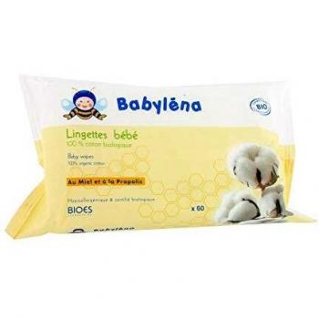 Lingettes 100% coton bio 60 lingettes
