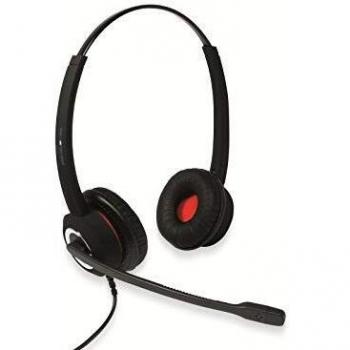 Auriculares USB Binaurales Plusonic 10.2P, Compatibles con BBB, Diadema Negra