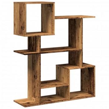 Librería divisora madera ingeniería envejecida 92x29x112 cm Marrón