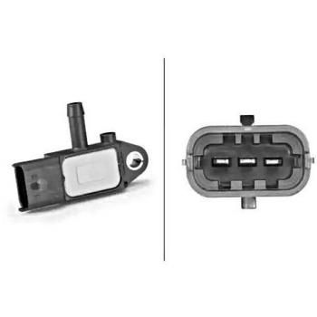 HELLA 6PP 009 409-181 Sensor, presión gas de escape - 3polos - atornillado