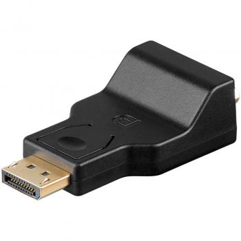 Adaptador DisplayPort a VGA de Alta Calidad - Conector Macho y Hembra - Color Negro - Resolución 1920 x 1200 Pixel