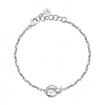 Pulsera de acero inoxidable color blanco Morellato Istanti para mujeres