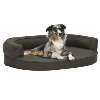 Colchón ergonómico para perros Día y Noche 75x53 cm gris oscuro