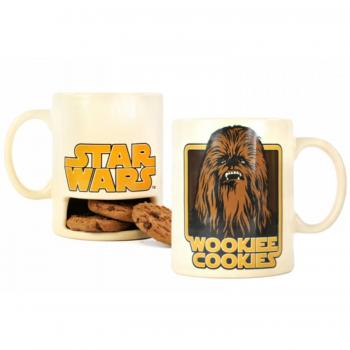 Star Wars Chewbacca Wookie Cookie Slot Biscuit Holder Boxed Mug