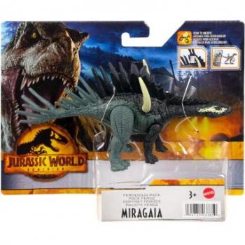 Jurassic World Figura Dinosaurio Miragaia Feroz - Dino Feroz Miragaia, Ferocious Pack Miragaia de Mattel