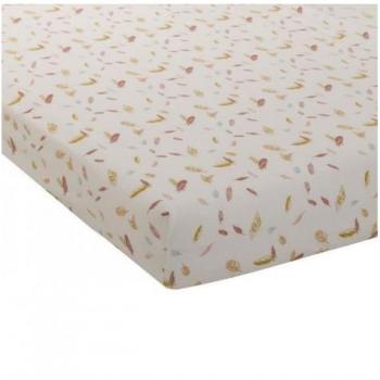 Sábana Bajera Ajustable de Jersey Estampada 60 x 120 cm - Diseño Feliz