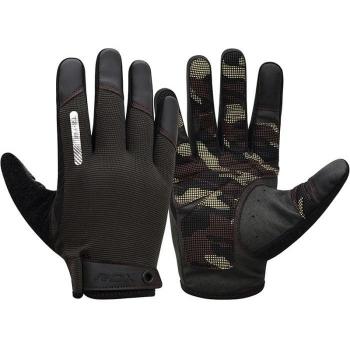 Guantes de Gimnasia RDX T2 Dedos Completos Aptos para Pantallas Táctiles Color Marrón Tamaño S