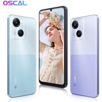 Smartphone Oscal Modern 8 Android 13, 6.75 pantalla, 8GB RAM, 256GB almacenamiento, cámara de 50MP, batería de 6000mAh, color violeta