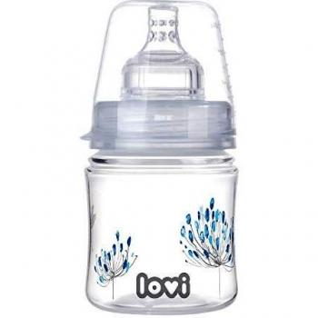LOVI Anticólica Botella Biberón con Tetina Dinámica Silicona | 0m+ | 120ml | Sistema SUPER Air Vent | Protege el Reflejo Natural de Succión de Bebé | Médicamente Probado | Trends Botanic