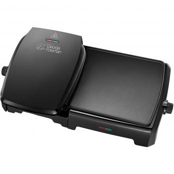Parrilla y Plancha George Foreman Grande de 10 Porciones con Temperatura Variable 2180 W - Negra