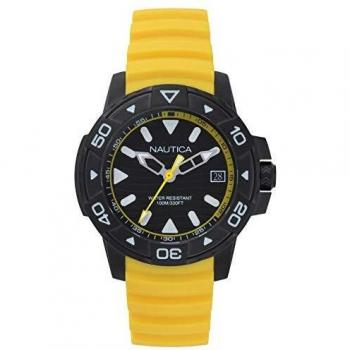 Nautica Men's Analog Japanese Quartz Watch with Silicone Strap NAPEGT004