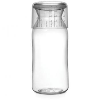 Brabantia Bote con Taza Medidora 1.3 l, Blanco, 9.4x9.4x24 cm