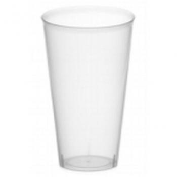 Vaso Combi-Cocktail 450cc, pack de 25 unidades, plástico duro PP libre de BPA, reutilizable, lavable y reciclable