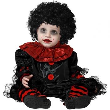 Disfraz de Payaso Negro para bebés y niños Atosa