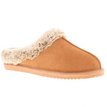 Hush Puppies Women's Amara Leather Mule Slippers - Tan, Size UK 5