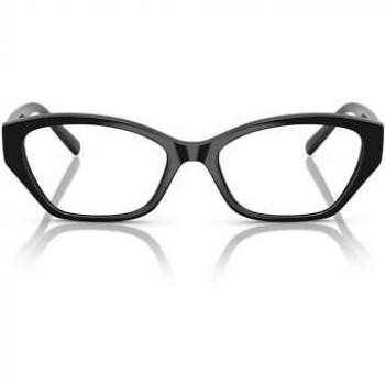 Vogue Eyewear VO5608 W44 Women's Cat Eye Eyeglasses Black Transparent Nylon Frame 51mm - Blue Light Block Available