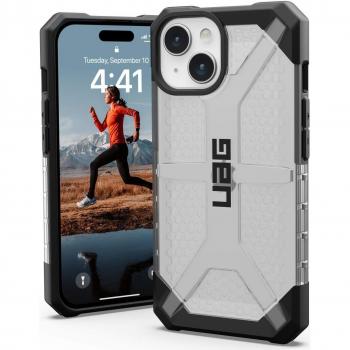 Funda Urban Armor Gear Plasma para iPhone 15, 15,5 cm (6.1), Negra y Translúcida