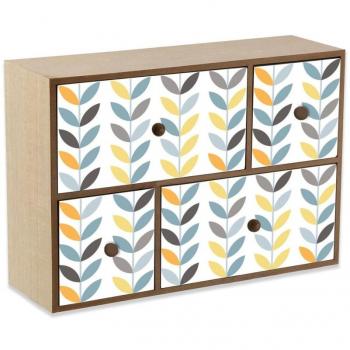 Caja de joyas Versa Erin 11 x 32 x 32 cm MDF Transparente