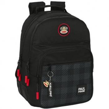 Mochila Doble Adaptable a Carro Paul Frank Campers 32x42x15cm - Safta