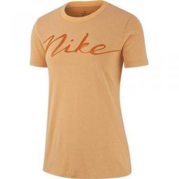 Nike W Nk Dry tee Dfc Xdye Camiseta, Mujer, Fuel Campfire Orange, XL
