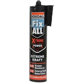 Soudal Pegamento de montaje Fix All X-treme Power negro 415 g/290 ml