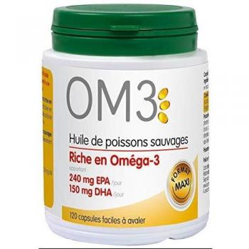 OM3 Huile de poisson riche en Oméga 3-120 capsules