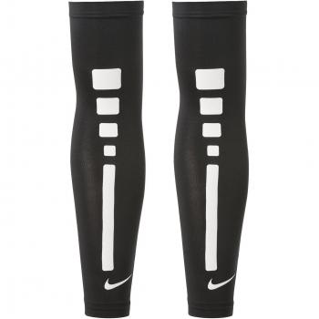 Par de Calentadores para Brazos Nike Pro Elite Sleeves Negro Blanco Baloncesto Manga, Rojo, L-XL